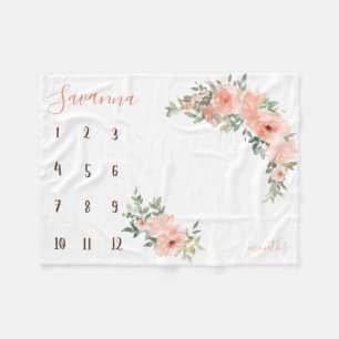 Boho waterverf-mijlpaal foto-prop fleece deken