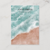 Boho Waterverf Ocean Stud Earring Display Visitekaartje (Voorkant)