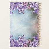 Boho Waterverf Paars Lavender Hydrangea Lijst Planner (Achterkant)