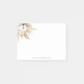 Boho Waterverf Pampas Grass Name Post-it® Notes (Voorkant)