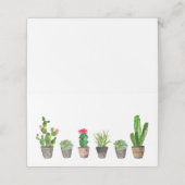 Boho Waterverf Potted Cactus en Succulenten (Buitenkant ongevouwen)