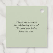 Boho Waterverf Potted Houseplants Afstuderen Bedankjes Labels (Achterkant)