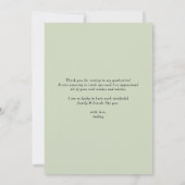 Boho Waterverf Potted Houseplants Afstuderen Bedankkaart (Achterkant)