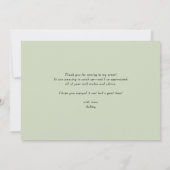 Boho Waterverf Potted Plants Bruidsdouche Bedankkaart (Achterkant)