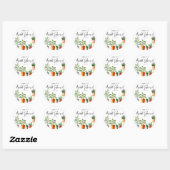Boho Waterverf Potted Plants Bruidsfeest Ronde Sticker (Vel)