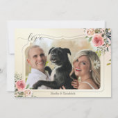 Boho Waterverf QR Code Foto Save the Date Kaart (Achterkant)