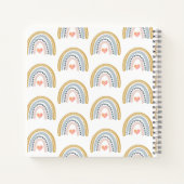 Boho Waterverf Rainbow Baby shower Guest Notitieboek (Achterkant)