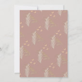 Boho Waterverf Rainbow Birthday | Pampas Grass Kaart (Achterkant)