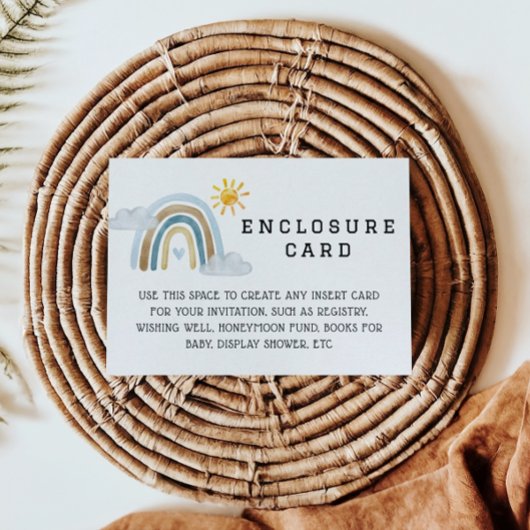 Boho Waterverf Rainbow Informatiekaartje