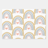 Boho Waterverf Rainbow Inpakpapier Vel (Voorkant)