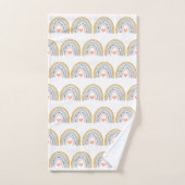 Boho Waterverf Rainbow Pattern Bad Handdoek (Handdoek)