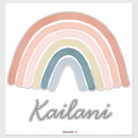 Boho Waterverf Regenboog en Naam