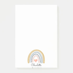 Boho Waterverf Regenboog Kinderen Persoonlijk Post-it® Notes
