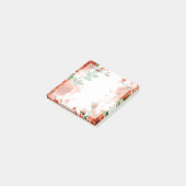 Boho Waterverf rode rozen 3" x 3" Post-it® Notes (Schuin)