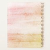 Boho Waterverf Roze Apple Teacher Planner (Achterkant)