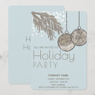 Boho waterverf sneeuw ornamenten corporate Vakanti Kaart