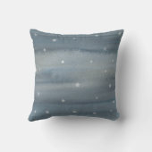 Boho Waterverf Stars Beer Cub Birth Stats Nursery Kussen (Achterkant)