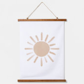 Boho Waterverf Sun Nursery Decor Hangend Wandkleed (Voorkant)