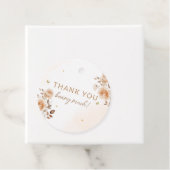 Boho waterverf Teddy Bear Balloon baby shower Bedankjes Labels (In situ)