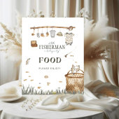 Boho Waterverf Vist voedsel Baby shower Poster