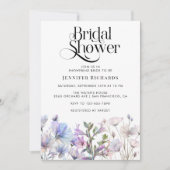 Boho Waterverf Wildbloemen Vrijgezellenfeest Kaart (Voorkant)