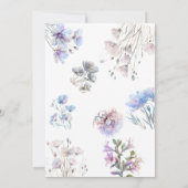 Boho Waterverf Wildbloemen Vrijgezellenfeest Kaart (Achterkant)