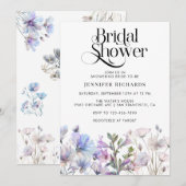 Boho Waterverf Wildbloemen Vrijgezellenfeest Kaart (Voorkant / Achterkant)