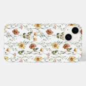 Boho Waterverf Wilde Bloem Case-Mate iPhone Case (Achterkant (horizontaal))
