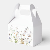Boho Waterverf Wildflower Bruiloft Favor Box Bedankdoosjes (Achterkant)