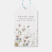 Boho Waterverf Wildflower bruiloft gunst Labels Cadeaulabel (Voorkant)