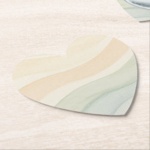 Boho Waves Design Kartonnen Onderzetters