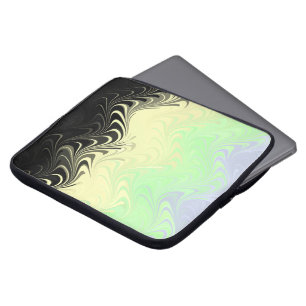 Boho Wavy Marmer Abstract Cassgender Pride Vlag Laptop Sleeve