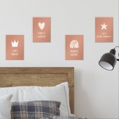Boho Way maker poster set van 4 (Slaapkamer)
