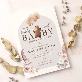 Boho we kunnen het Baby shower afwachten Kaart