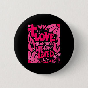Boho we love, omdat hij ons eerst Christelijk hiel Ronde Button 5,7 Cm