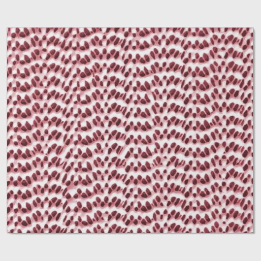 Boho Weave Faux Texture-Red Cadeaupapier (Vlak)
