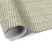 Boho Weave Faux Texture-Yellow Cadeaupapier (Rol Hoek)