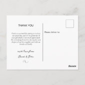 Boho Wedding Bedankt Briefkaart (Achterkant)