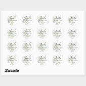 Boho Wedding Bedankt Ronde Sticker (Vel)