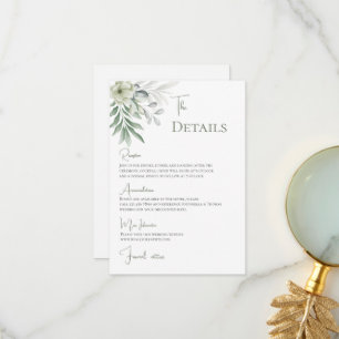Boho Wedding Details Bedankkaart