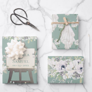 Boho Wedding Dress Casual Waterverf Vrijgezellenfe Inpakpapier Vel