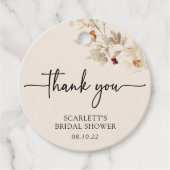 Boho Wedding Favor Labels (Voorkant)