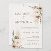 Boho Wedding Invitation (Devant)
