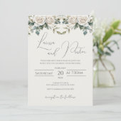 Boho Wedding Invitation Kaart (Staand voorkant)