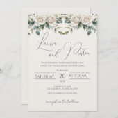 Boho Wedding Invitation Kaart (Voorkant / Achterkant)