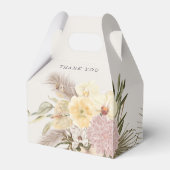 Boho Wedding Pampas Grass Palm Grass Orchid Bedankdoosjes (Achterkant)