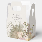 Boho Wedding Pampas Grass Palm Grass Orchid Bedankdoosjes (Geopend)