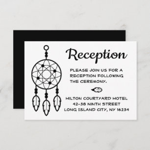 Boho Wedding Reception Dreamweaver Black White Kaart