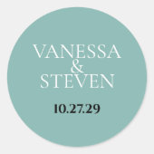 Boho Wedding Ronde Sticker (Voorkant)