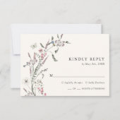 Boho Wedding RSVP-kaart RSVP Kaartje (Voorkant)